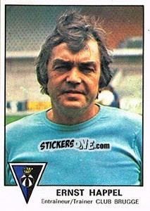 Sticker Ernst Happel - Football Belgium 1977-1978 - Panini
