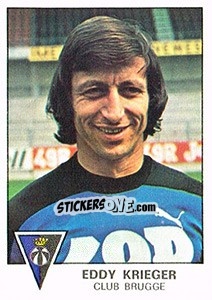 Figurina Eddy Krieger - Football Belgium 1977-1978 - Panini