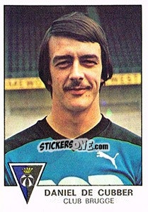 Figurina Daniel de Cubber - Football Belgium 1977-1978 - Panini