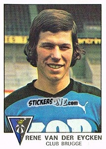 Sticker Rene van der Eycken - Football Belgium 1977-1978 - Panini