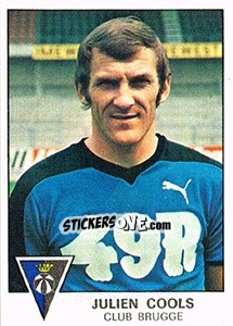 Sticker Julien Cools - Football Belgium 1977-1978 - Panini