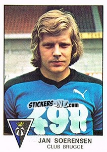 Sticker Jan Soerensen - Football Belgium 1977-1978 n. 134 - Panini