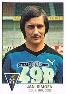 Figurina Jan Simoen - Football Belgium 1977-1978 - Panini
