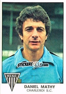Sticker Daniel Mathy - Football Belgium 1977-1978 - Panini