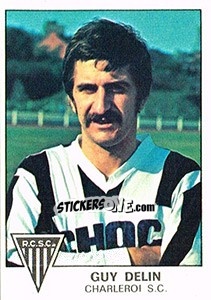 Figurina Guy Delin - Football Belgium 1977-1978 - Panini