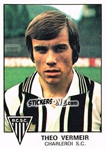 Figurina Theo Vermeir - Football Belgium 1977-1978 - Panini