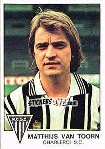 Cromo Matthijs van Toorn - Football Belgium 1977-1978 n. 144 - Panini
