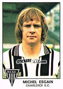 Figurina Michel Esgain - Football Belgium 1977-1978 - Panini