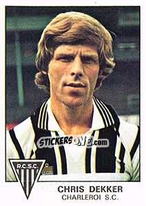 Sticker Chris Dekker - Football Belgium 1977-1978 n. 152 - Panini