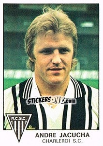 Figurina Andre Jacucha - Football Belgium 1977-1978 - Panini