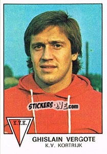 Sticker Ghislain Vergote - Football Belgium 1977-1978 - Panini