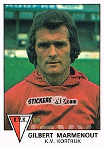 Cromo Gilbert Marmenout - Football Belgium 1977-1978 - Panini