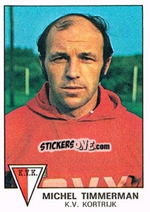Sticker Michel Timmerman - Football Belgium 1977-1978 - Panini