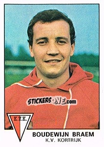 Sticker Boudewijn Braem - Football Belgium 1977-1978 - Panini