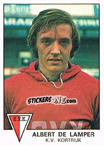Sticker Albert de Lamper - Football Belgium 1977-1978 n. 165 - Panini