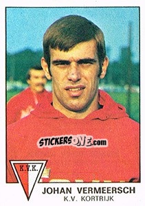 Figurina Johan Vermeersch - Football Belgium 1977-1978 n. 166 - Panini