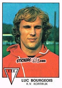 Sticker Luc Bourgeois - Football Belgium 1977-1978 - Panini