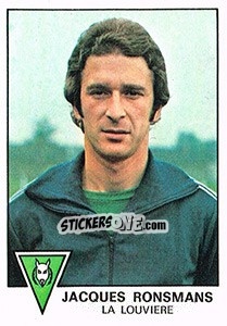 Figurina Jacques Ronsmans - Football Belgium 1977-1978 - Panini