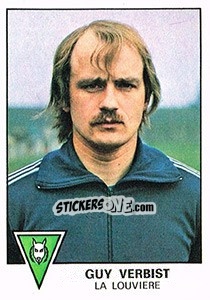 Sticker Guy Verbist - Football Belgium 1977-1978 - Panini