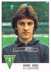 Sticker Dirk Hiel - Football Belgium 1977-1978 - Panini