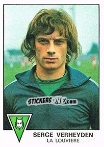 Figurina Serge Verheyden - Football Belgium 1977-1978 - Panini