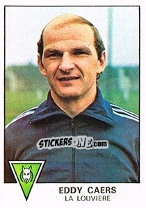 Sticker Eddy Caers - Football Belgium 1977-1978 - Panini
