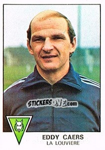 Sticker Eddy Caers - Football Belgium 1977-1978 n. 185 - Panini