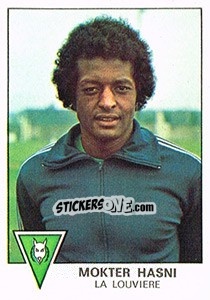 Figurina Mokter Hasni - Football Belgium 1977-1978 - Panini