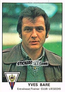 Sticker Yves Bare - Football Belgium 1977-1978 - Panini