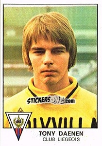 Figurina Tony Daenen - Football Belgium 1977-1978 - Panini