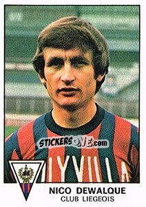 Figurina Nico Dewalque - Football Belgium 1977-1978 - Panini