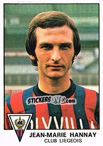 Sticker Jean-Marie Hannay - Football Belgium 1977-1978 - Panini