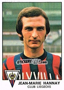 Cromo Jean-Marie Hannay - Football Belgium 1977-1978 n. 195 - Panini