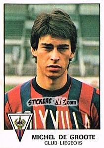 Sticker Michel de Groote - Football Belgium 1977-1978 - Panini