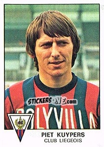 Figurina Piet Kuypers - Football Belgium 1977-1978 - Panini