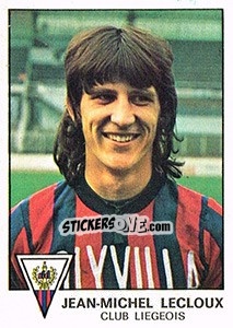 Cromo Jean-Michel Lecloux - Football Belgium 1977-1978 - Panini