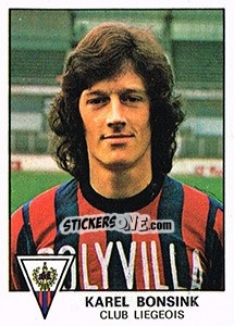 Sticker Karel Bonsink - Football Belgium 1977-1978 n. 204 - Panini