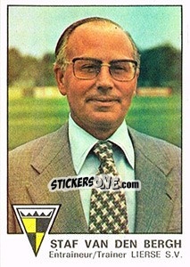 Sticker Staf van den Bergh - Football Belgium 1977-1978 n. 207 - Panini