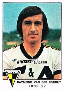 Sticker Raymond van der Borght - Football Belgium 1977-1978 n. 209 - Panini