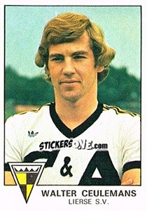 Cromo Walter Ceulemans - Football Belgium 1977-1978 - Panini