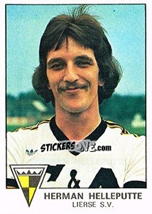 Sticker Herman Helleputte - Football Belgium 1977-1978 - Panini