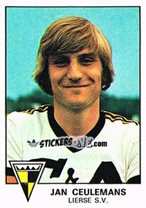 Cromo Jan Ceulemans - Football Belgium 1977-1978 - Panini