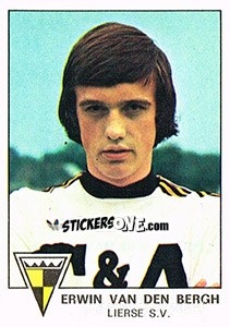 Sticker Erwin van den Bergh - Football Belgium 1977-1978 n. 218 - Panini