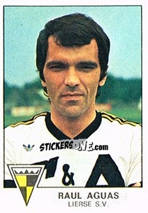 Sticker Raul Aguas - Football Belgium 1977-1978 - Panini