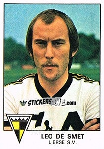 Figurina Leo de Smet - Football Belgium 1977-1978 - Panini