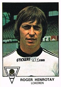 Figurina Roger Henrotay - Football Belgium 1977-1978 - Panini