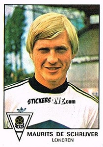 Cromo Maurits de Schrijver - Football Belgium 1977-1978 - Panini