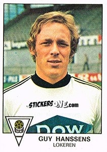 Sticker Guy Hanssens - Football Belgium 1977-1978 - Panini