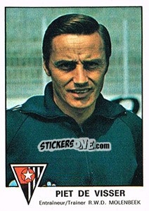 Sticker Piet de Visser - Football Belgium 1977-1978 - Panini