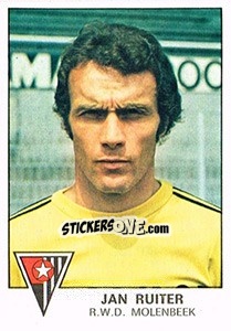 Sticker Jan Ruiter - Football Belgium 1977-1978 - Panini